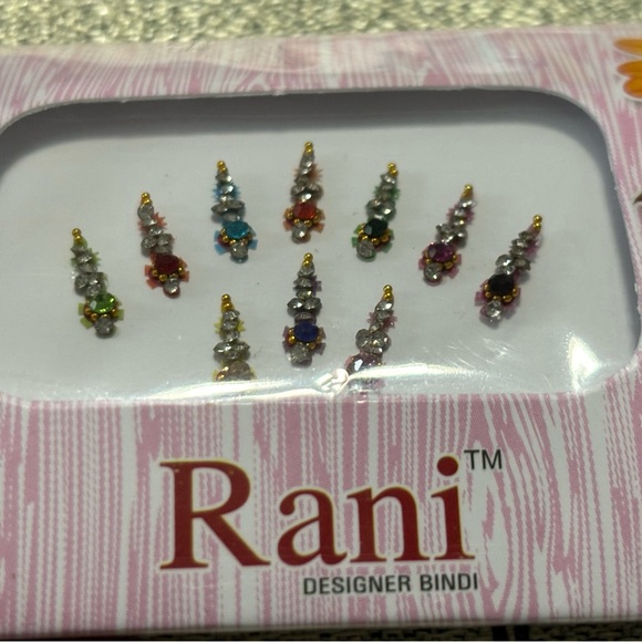 10 Multicolored Bindis, Forehead Gems, Body Jewels - Picture 1 of 9